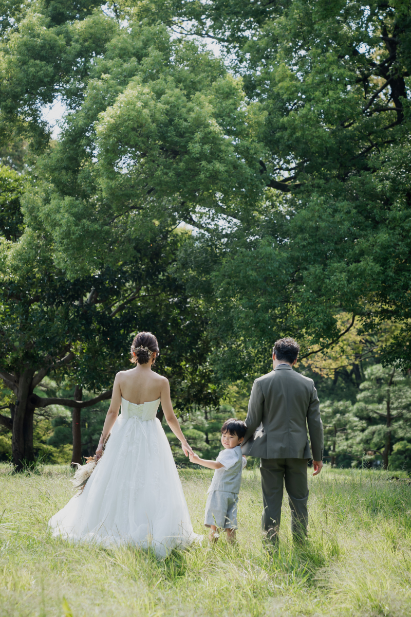 お子様と一緒にフォトウェディング