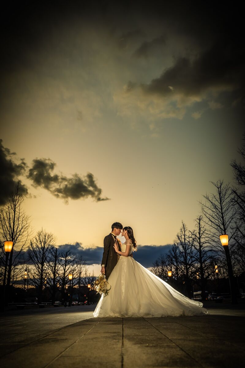 夕景&times;シルエット撮影★刻々と変わる空の色を残すロマンティックな時間