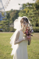 フォトにも映える♡ショートベール着こなしアイデア☻