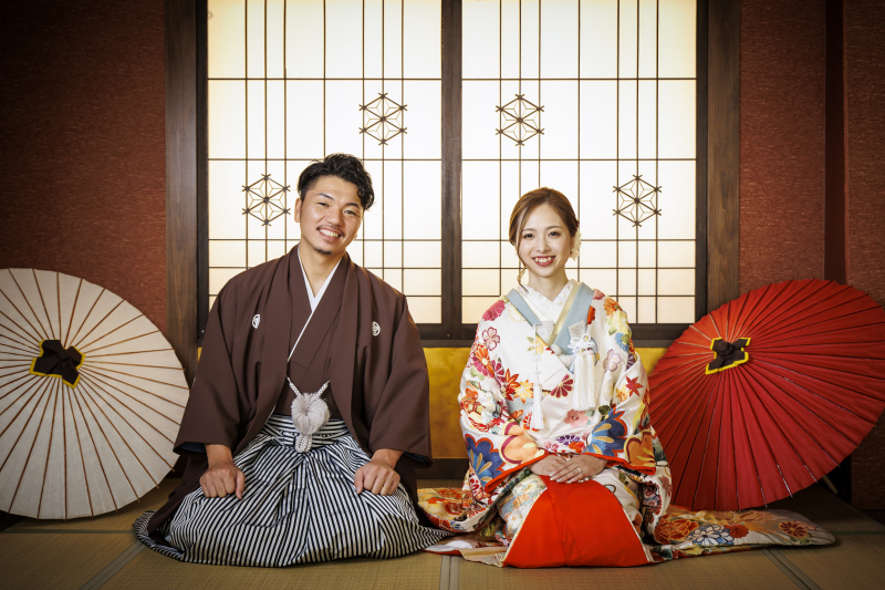 【1日で叶う♡】和装2着洋装2着!スタジオ&夜ロケーション♫