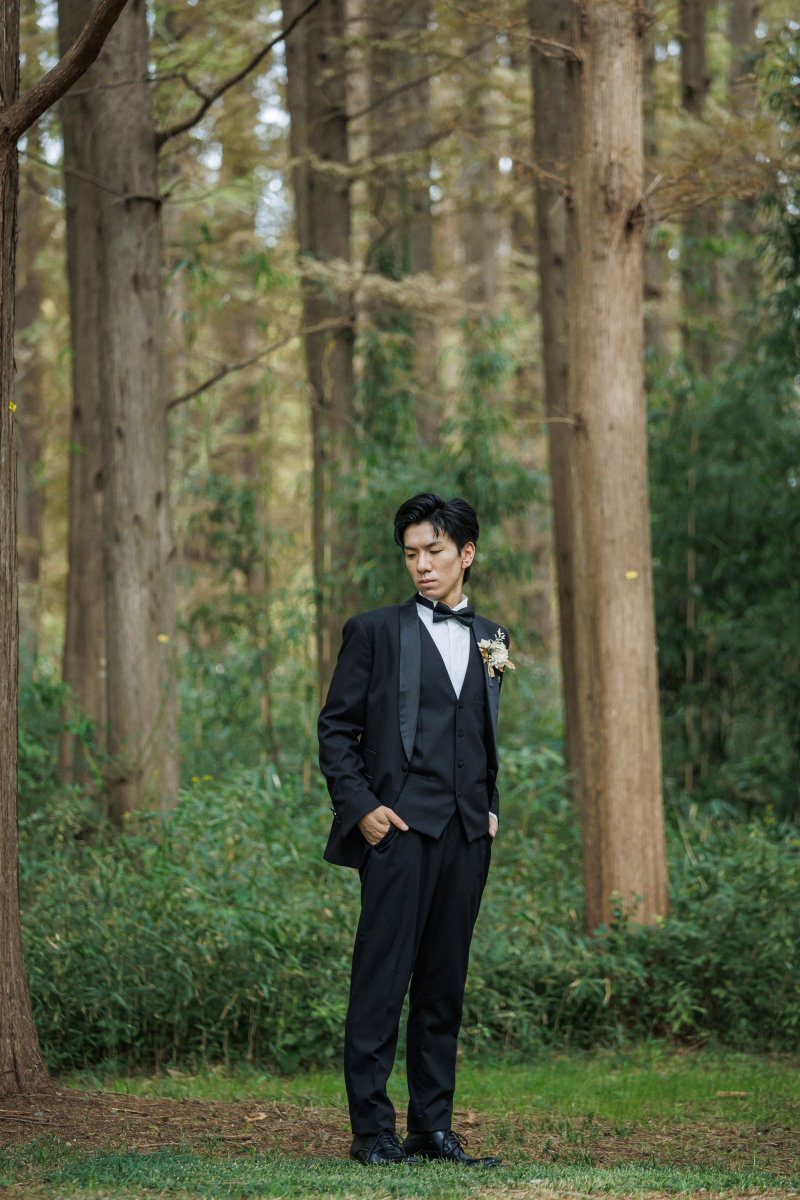 ブラックなのに可愛い♥水元公園で魅せる大人フォトウェディング 