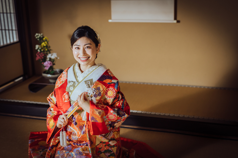 歴史ある安田邸で残す、華やかな和装のフォトウェディング