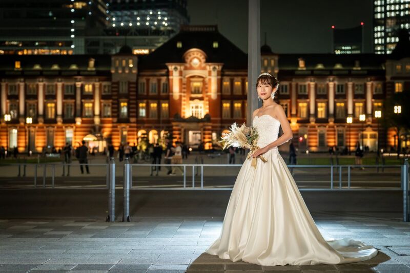 光沢感が魅力なサテンドレス♥°˖