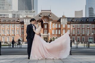 ピンクのカラードレス3選✿