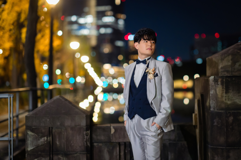 冬の東京駅で残す、特別な夜のウェディングフォト