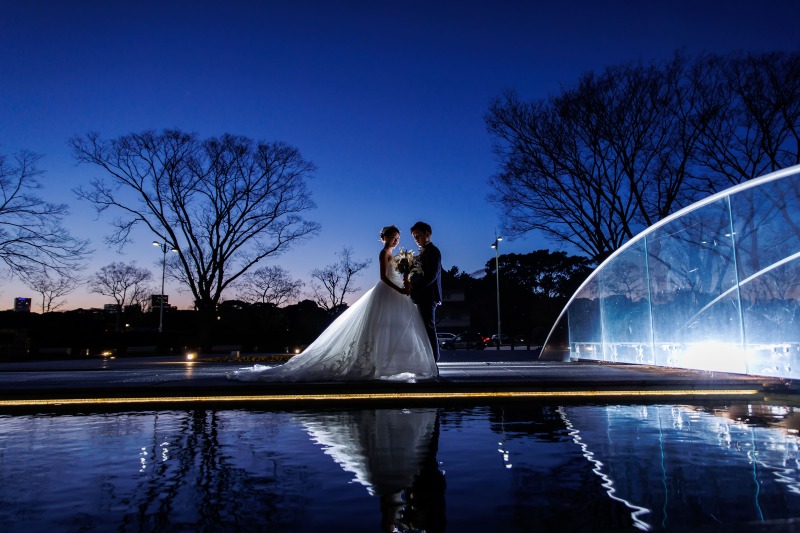 夕景&times;シルエット撮影★刻々と変わる空の色を残すロマンティックな時間