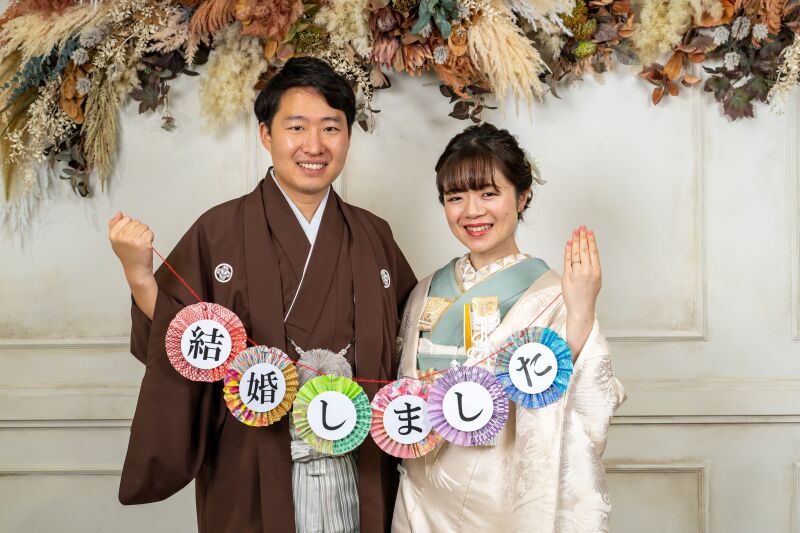 お洒落な壁を使って…