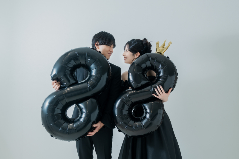 ホワイトスタジオで叶えるシンプルフォトウェディング