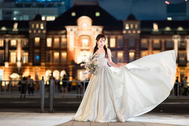 光沢感が魅力なサテンドレス♥°˖