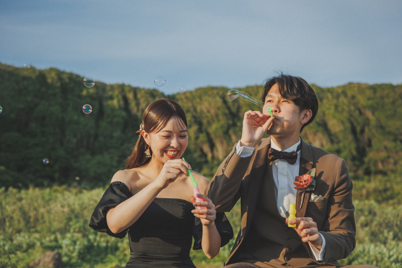 後ろ姿で魅せる写真映えドレス♪