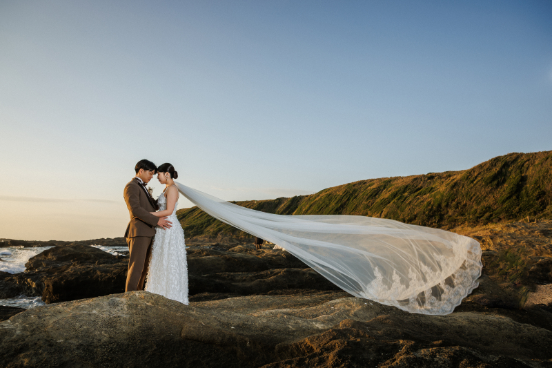 ロングベールで叶えるドラマチックな一瞬・:*+.