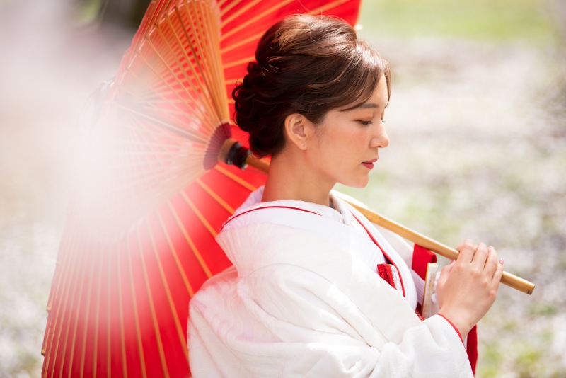 桜&times;和装フォトウェディング♡満開の春を彩る撮影