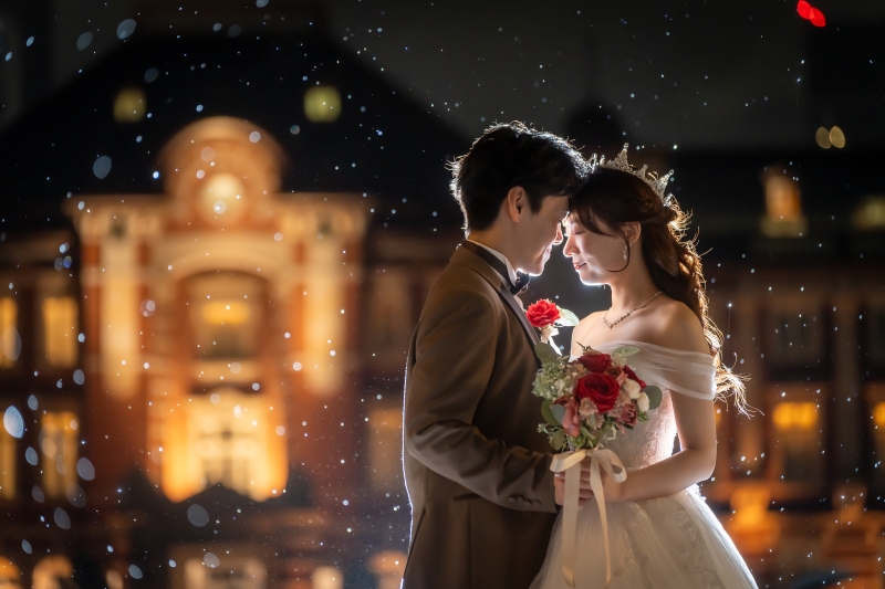 雨の日撮影の魅力、ふたりだけの特別なフォトウェディング♪