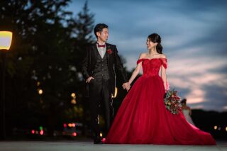 真っ赤なカラードレス&hearts;