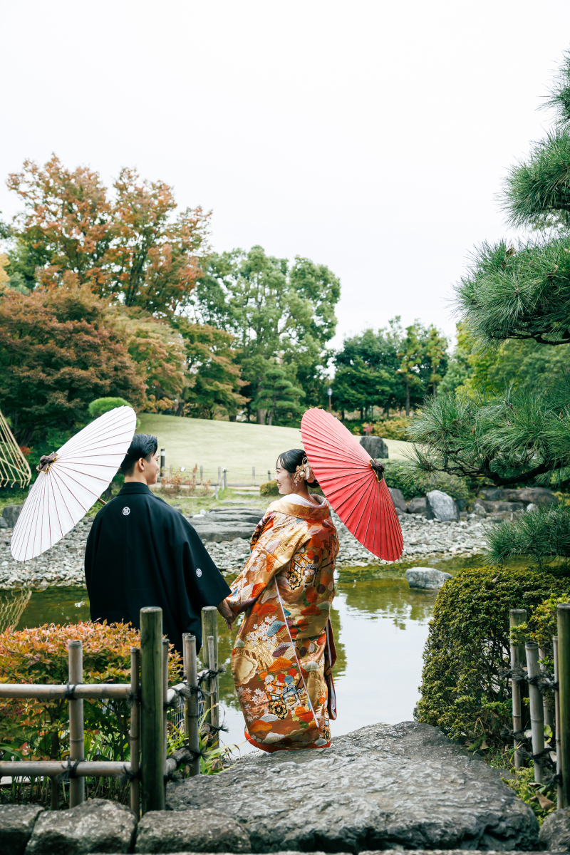 花畑庭園で叶える和装×和室のフォトウェディング