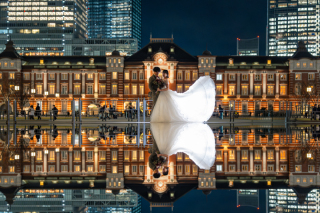 【東京駅ナイト前撮り】- 和田倉門・東京タワー・お支度シーンまで -