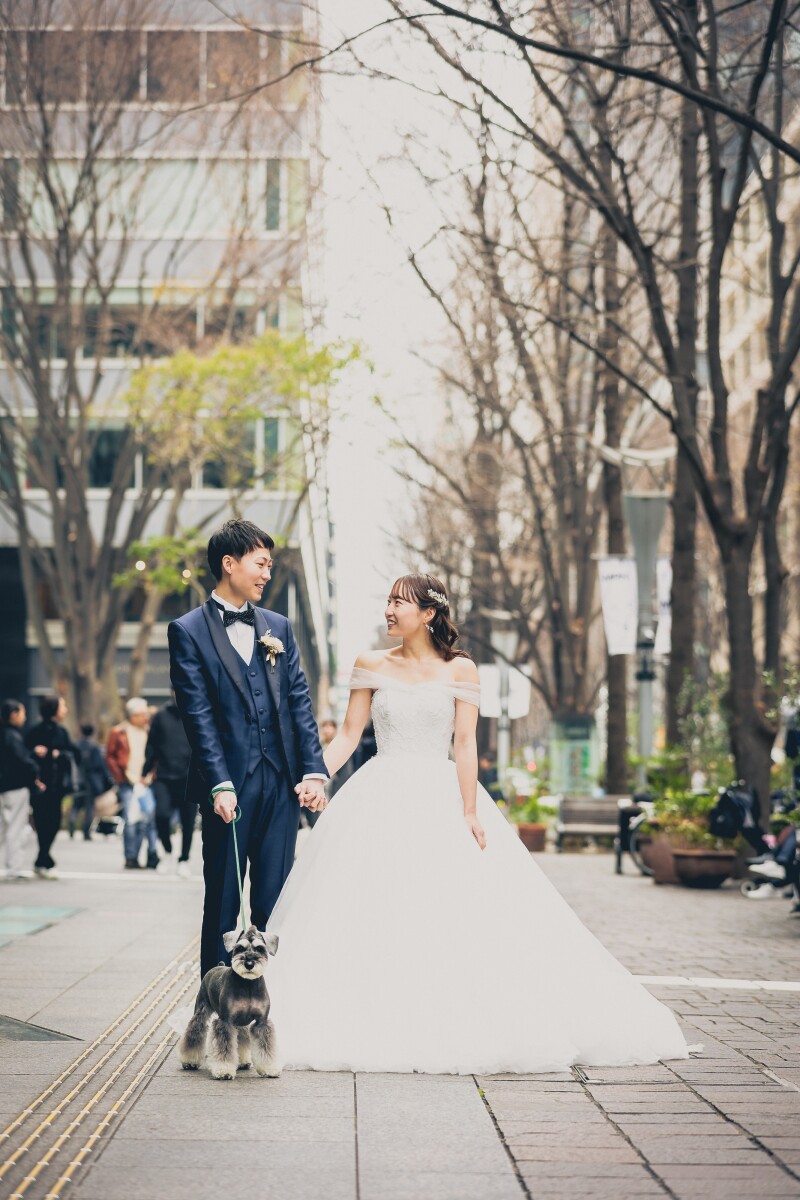 ペットと一緒に♡家族みんなで残すフォトウェディング