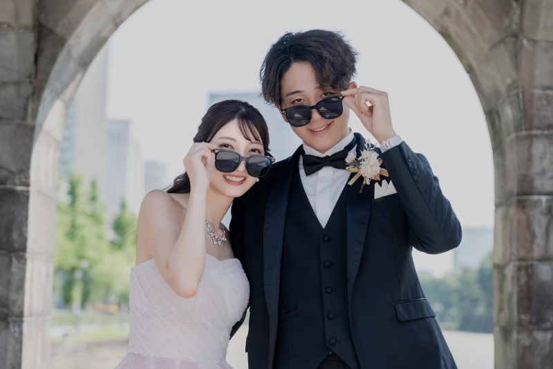 お洒落花嫁さんの新定番!サングラス×フォトウェディング★