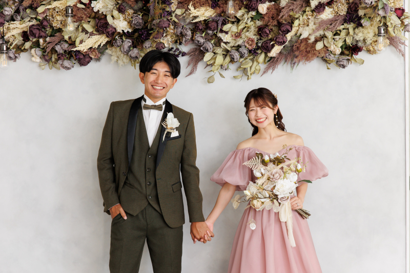 お二人だけの空間で撮影できる洋装スタジオ撮影♡
