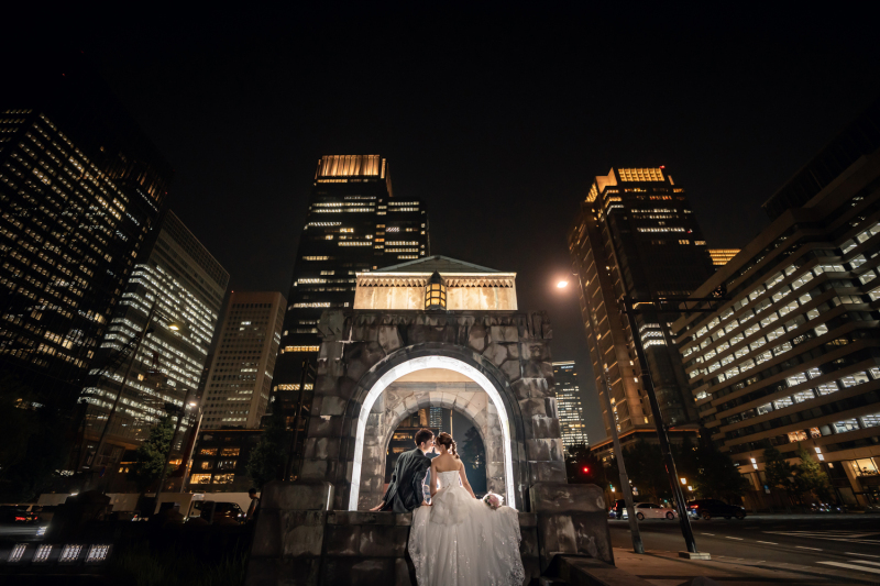 ブラックなのに可愛い♥水元公園で魅せる大人フォトウェディング 