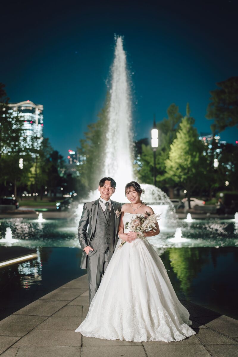 高身長の新婦様向けプリンセスラインドレス✿