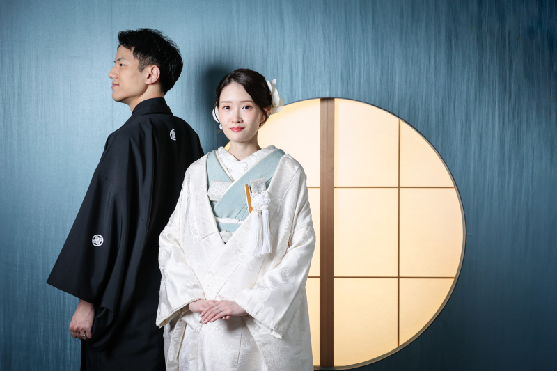 2度可愛さが楽しめる【白無垢×色掛下】