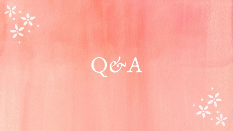 【Q&A】撮影の時期は？