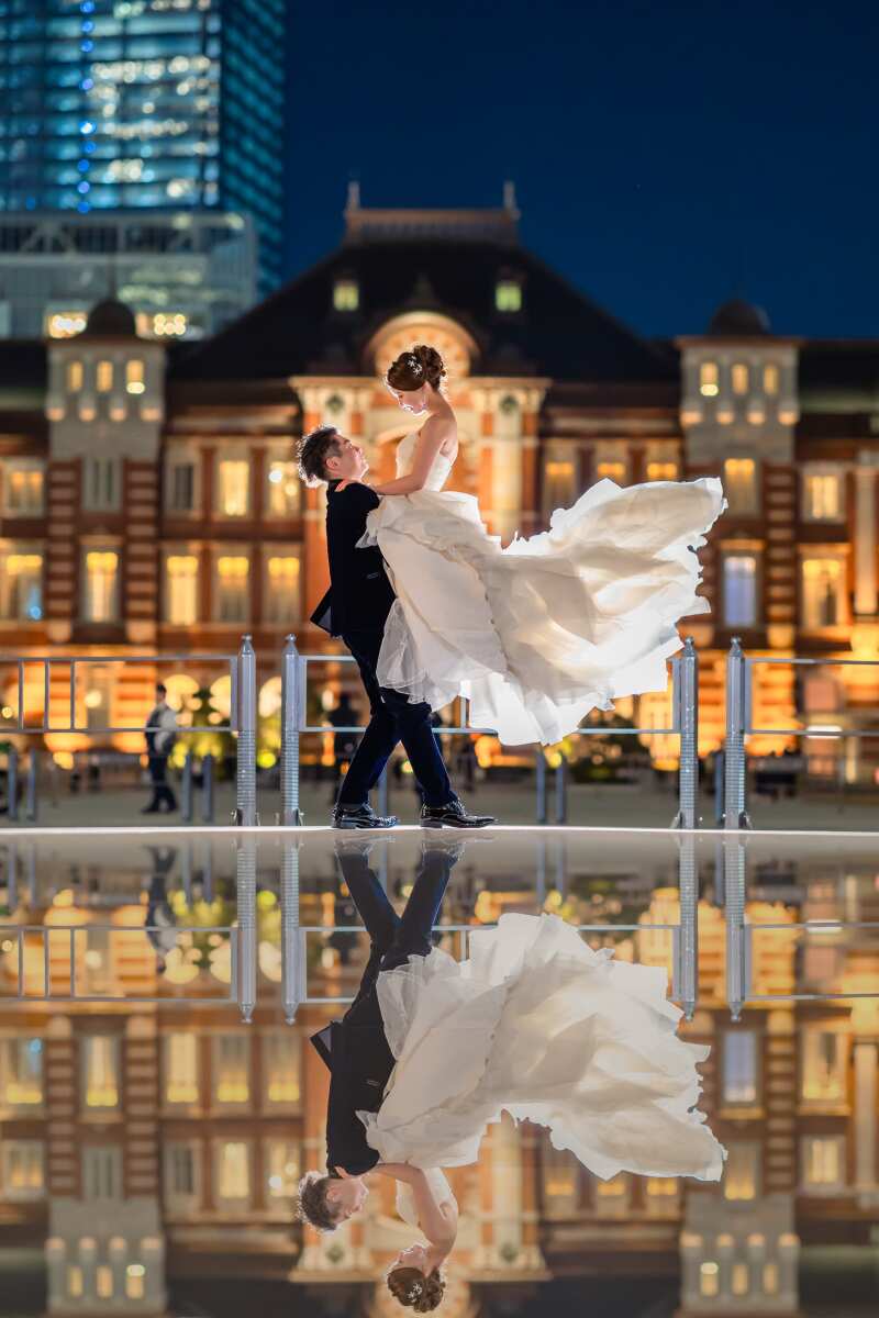 鏡のように映り込む世界★リフレクション加工で特別な1枚に