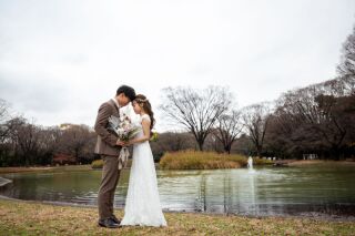 お昼撮影にピッタリ！ナチュラルなフロア丈ドレス⚘