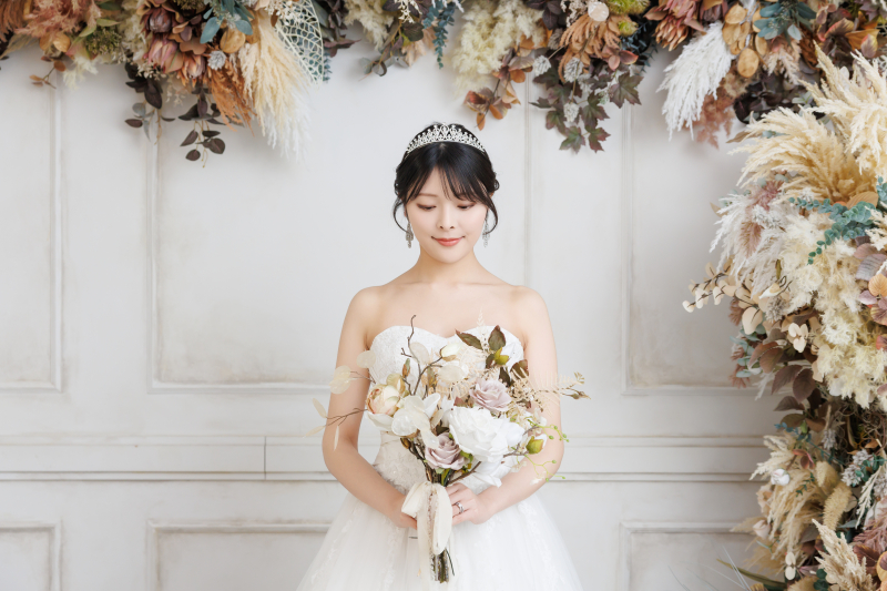 結婚式準備をスムーズに!スタジオ撮影で予定通りサクサク撮影♪