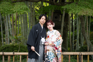 【庭園でゆったりと】平成庭園 和装ロケーション撮影