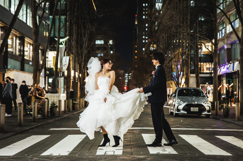 写真映え★立体感で魅せるフリルドレス