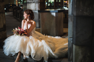 花嫁様が盛れるお座りカット♡