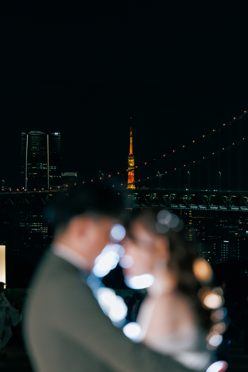 海辺から夜の東京まで。葛西臨海・海浜公園で残すウェディングフォト