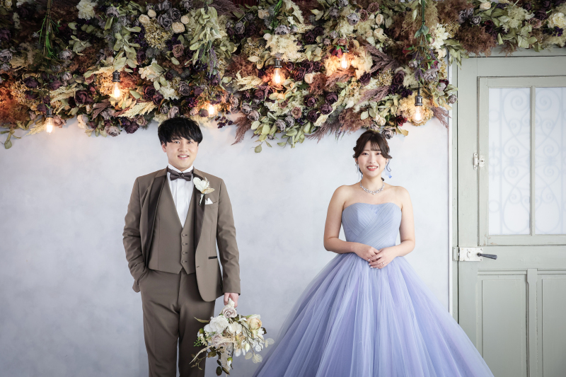 淡色で魅せる大人可愛いドレス*・*:.。.