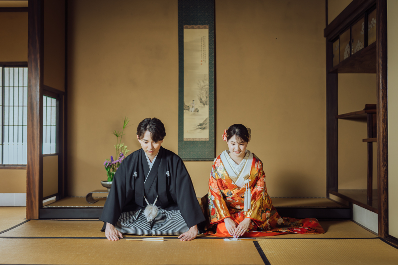 旧安田邸で和装2着!邸宅で白無垢も色打掛も♡