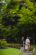 小石川後楽園で和装撮影♪