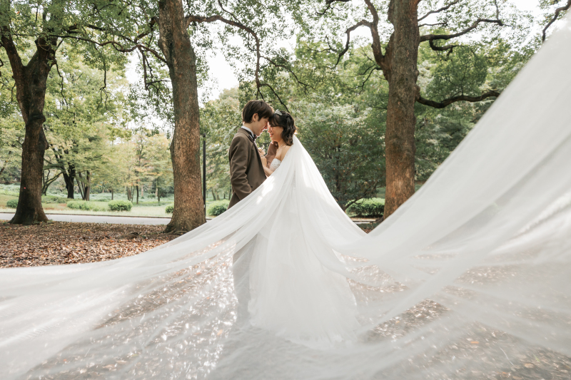 代々木公園で叶える、ふわりと光をまとう花嫁スタイル♥