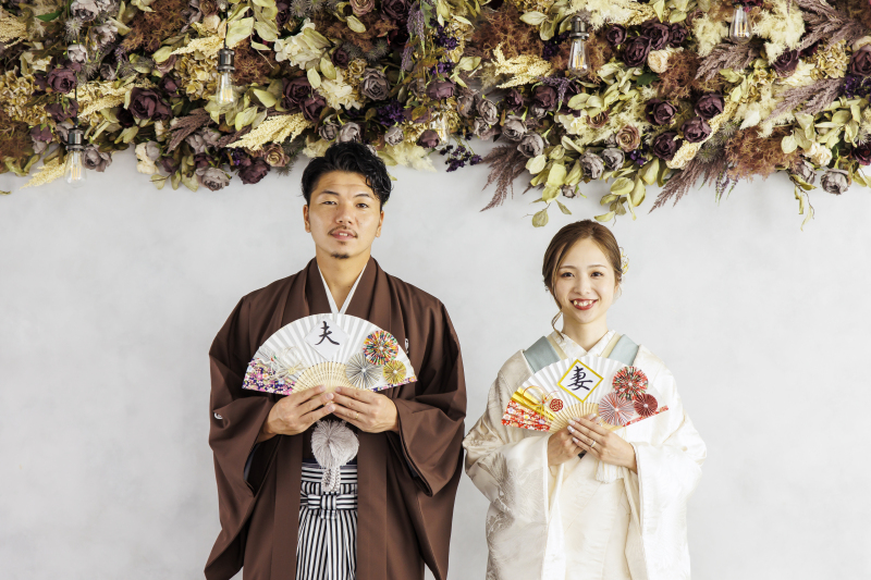 【1日で叶う♡】和装2着洋装2着!スタジオ&夜ロケーション♫