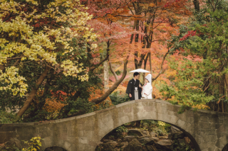 秋の和装撮影【有栖川記念公園】
