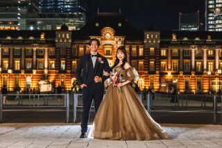 秋冬ぴったり！【カーキ】のカラードレス