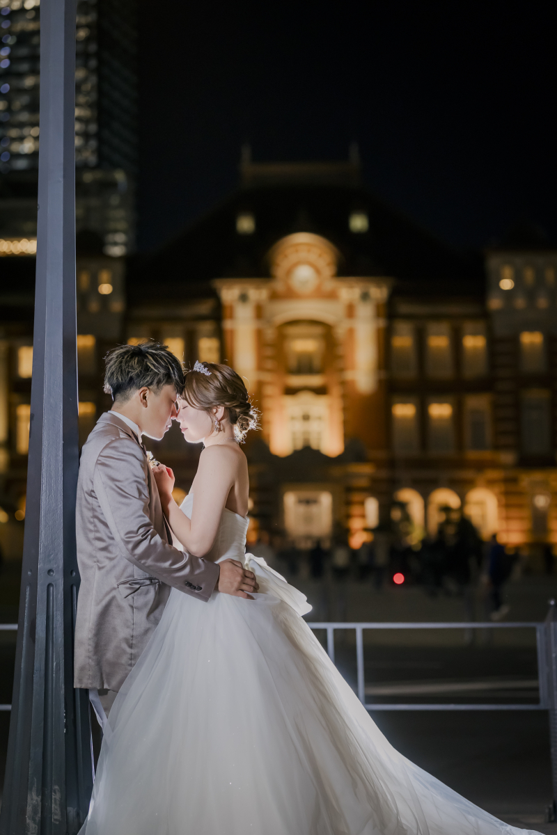 チュール素材のプリンセスラインドレス♡
