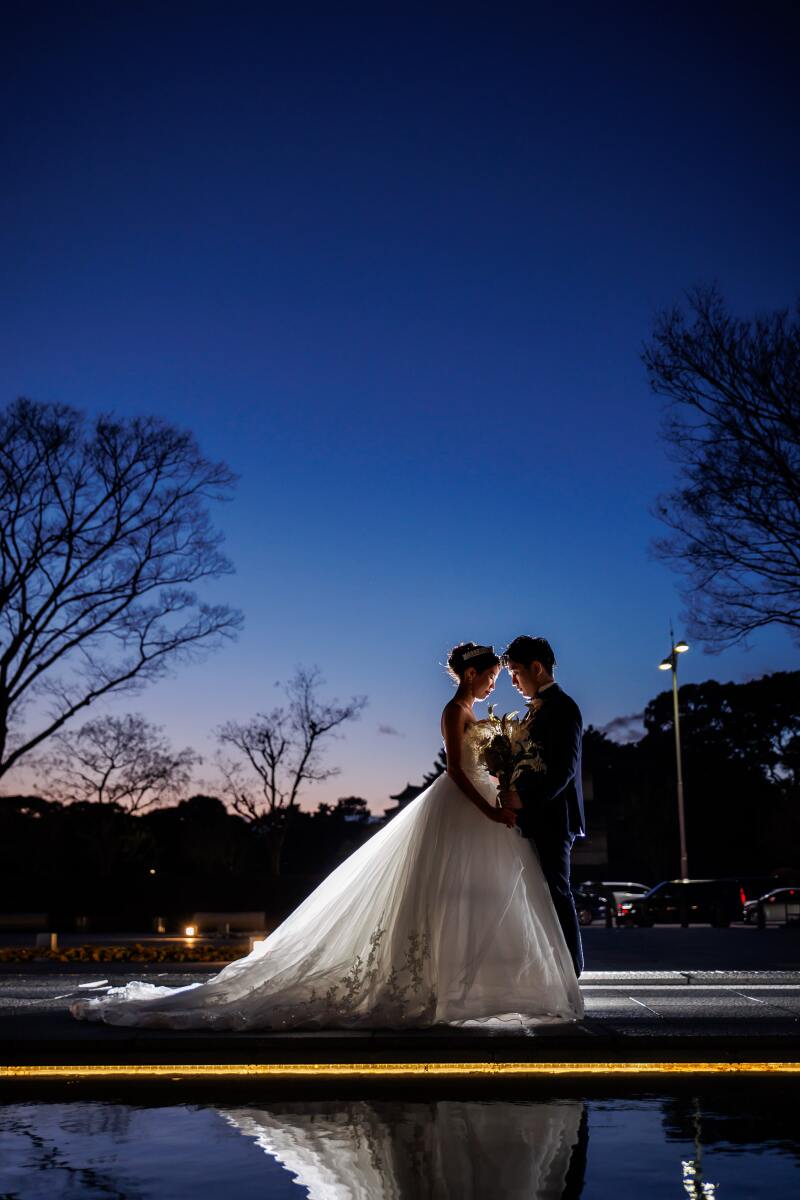 夕景&times;シルエット撮影★刻々と変わる空の色を残すロマンティックな時間
