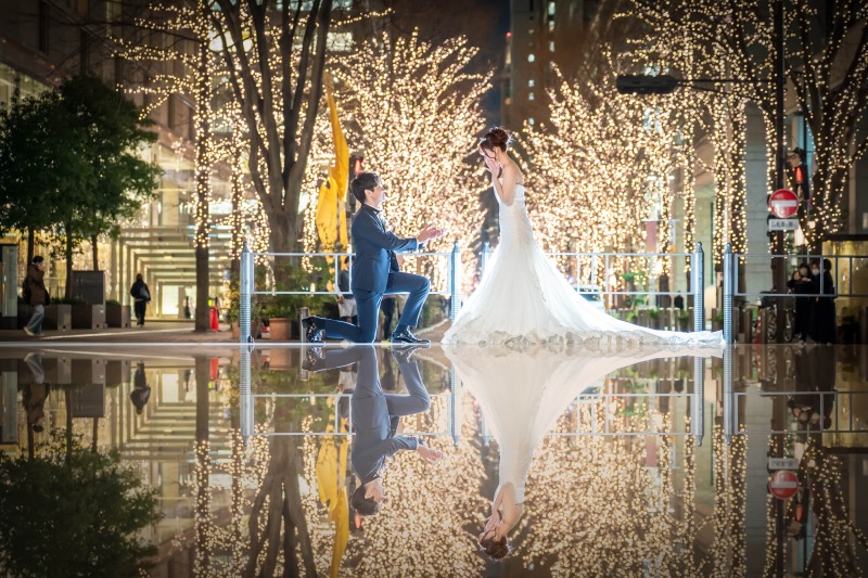 鏡のように映り込む世界★リフレクション加工で特別な1枚に