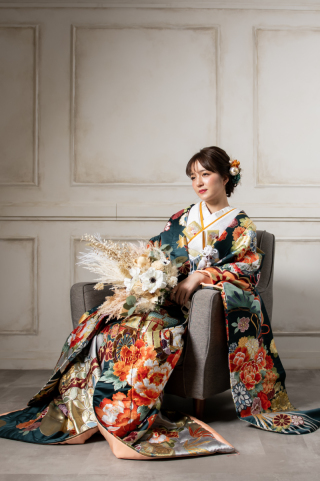 和装撮影　色打掛の選び方