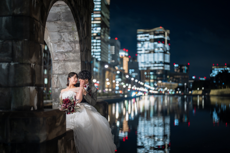【東京駅ナイト前撮り】- 和田倉門・東京タワー・お支度シーンまで -