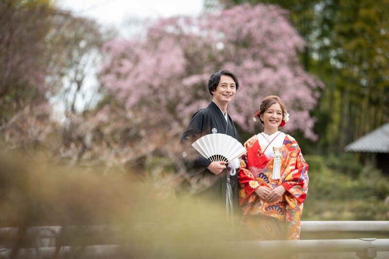 桜&times;和装フォトウェディング♡満開の春を彩る撮影