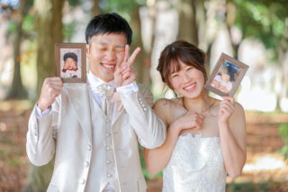 幼い頃の写真と一緒に♪