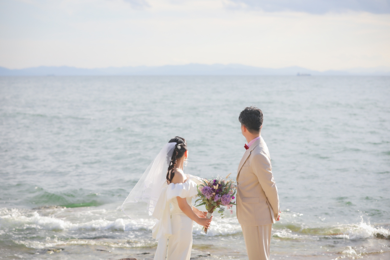おすすめの海ロケーションスポット紹介!【野間灯台】ロケーション撮影(洋装前撮り)