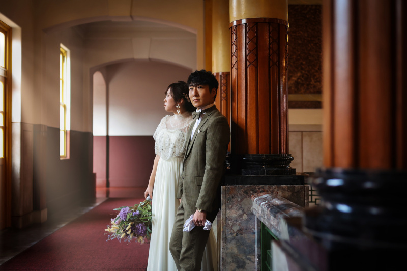 光を意識した魅力的なウエディングフォトvo1